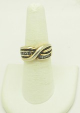 Sterling Silver Criss Cross Ring 7.25 FMU226