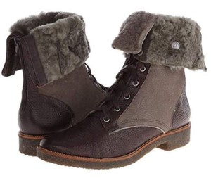 diane von furstenberg in charge combat boots