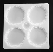 QUATTRO Live Edge Coaster Silicone Mold AU