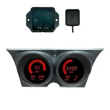 1967-1968 Camaro/Firebird Digital Gauges Red LED w/GPS DP4000R-S9020 Made In USA