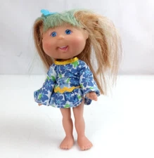 2006 OAA Cabbage Patch Kids 5" Doll With Blonde & Blue Hair Rare