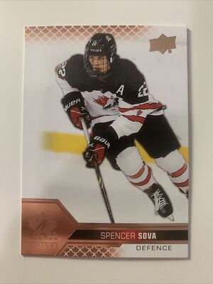 2022-23 Upper Deck Team Canada Juniors Rose Gold Foil #36 Spencer Sova