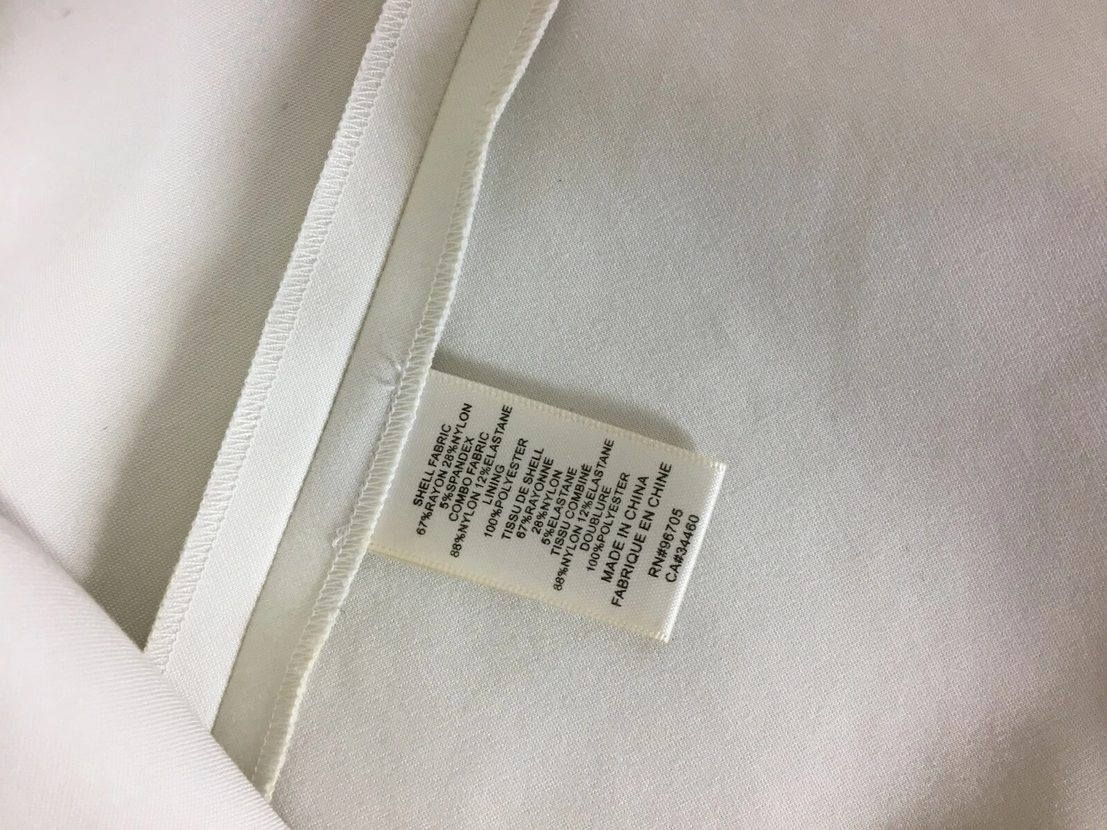 OFF WHITE REBECCA TAYLOR Vestibilità e Svasato Abito bianco bianco sporco con rifiniture in pizzo 6