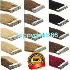 Double Side Invisable Skin Weft Tape In Remy Human Hair Extensions BalayageOmbre