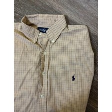 Ralph Lauren Men's Button Down Casual Long Sleeve Yarmouth Shirt Size 16 34/35
