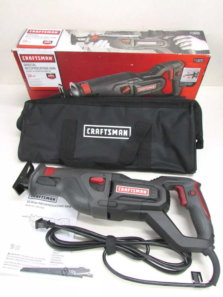 NEW CRAFTSMAN ORBITAL 10 AMP RECIPROCATING SAW w TOOL BAG 91820