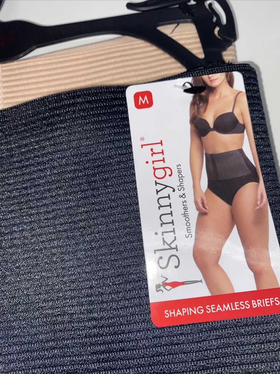 SKINNYGIRL SHAPER 2 PCK ELASTIC BAND HOOK&EYE BRIEFS~WHITTLE YOUR