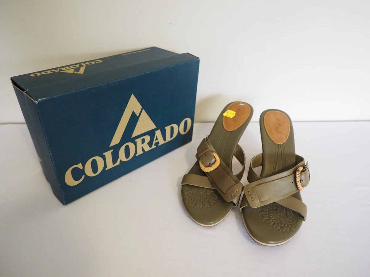 Green sandals ebay clearance