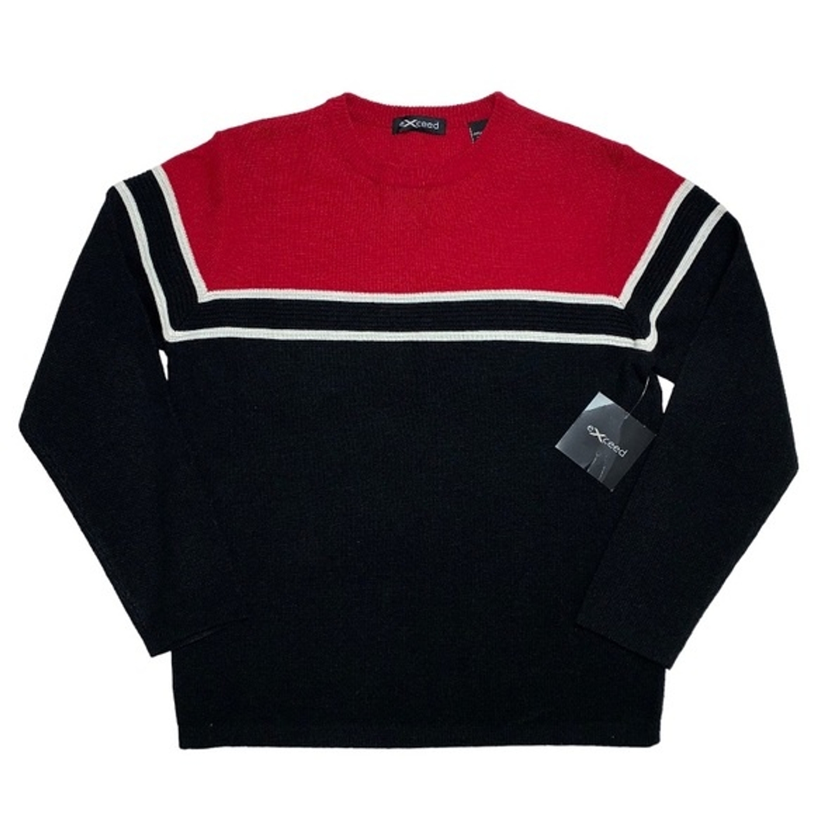 Dapper Sweeter Red Black Dress Knit Sweater Boys Large Size 16-18 Formal Winter Dapper ...