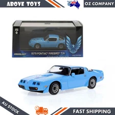 Greenlight 1:43 Atlantis Blue 1979 Pontiac Firebird Trans Am Hardtop Model Toy