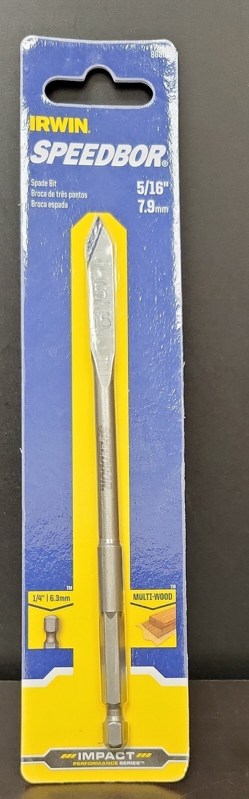 Irwin 88805 speedbor spade bit 5/16 7.9 24721200433 eBay