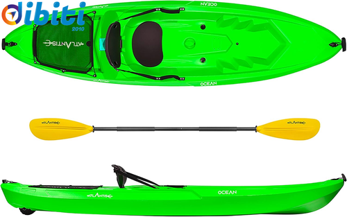 Kayak-Canoa Sit on Top, 266 cm, con Seggiolino e Ruotino