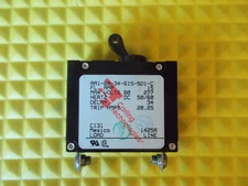 Carling 15Amp Single Pole Black Toggle Breaker AA1-B0-34-615-5D1-C Marine (NEW)