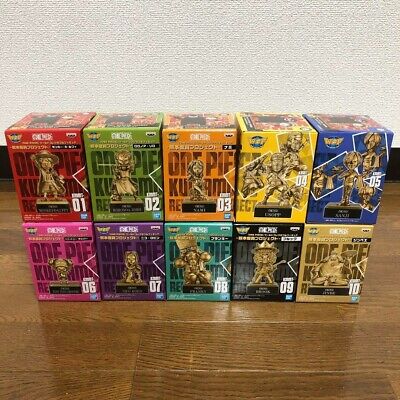 ONE PIECE Kumamoto Recovery Project Bronze statue Figure Complete Set of 10  New 