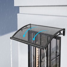 Front Door Drainage Awning Canopy Shelter Patio Window Rain Roof Sun Shade Cover