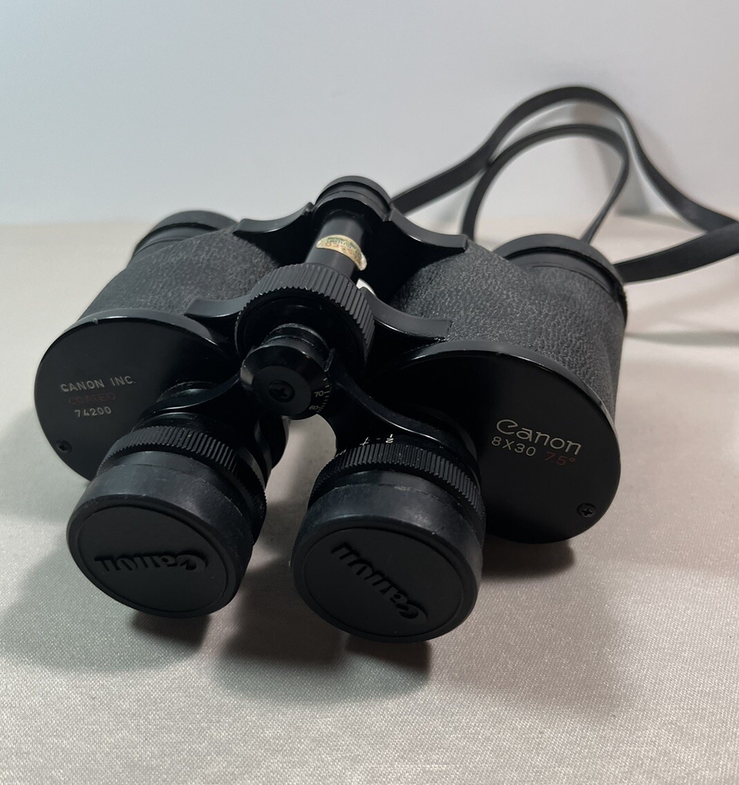 Vintage Canon 8x30 7.5 Coated Binoculars /strap Japan 74200 | eBay