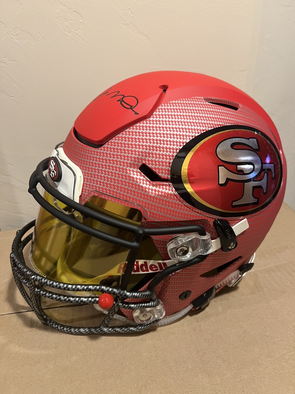 Joe Montana Signed 49ers Hydro SpeedFlex Helmet W/ Visor And 3D Bumpers