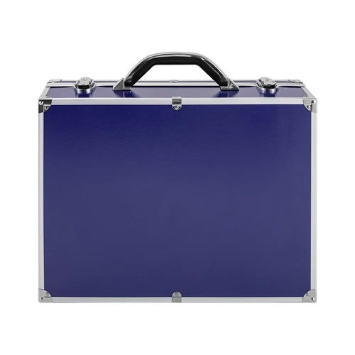 100 Graded Certified Coin Slab Aluminum Blue Storage Travel Box Protector Case - Picture 6 of 13