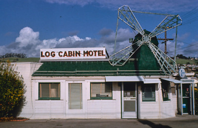 Log Cabin Motel, San Leandro, California Vintage Old Photo 8.5 x 11 Reprints