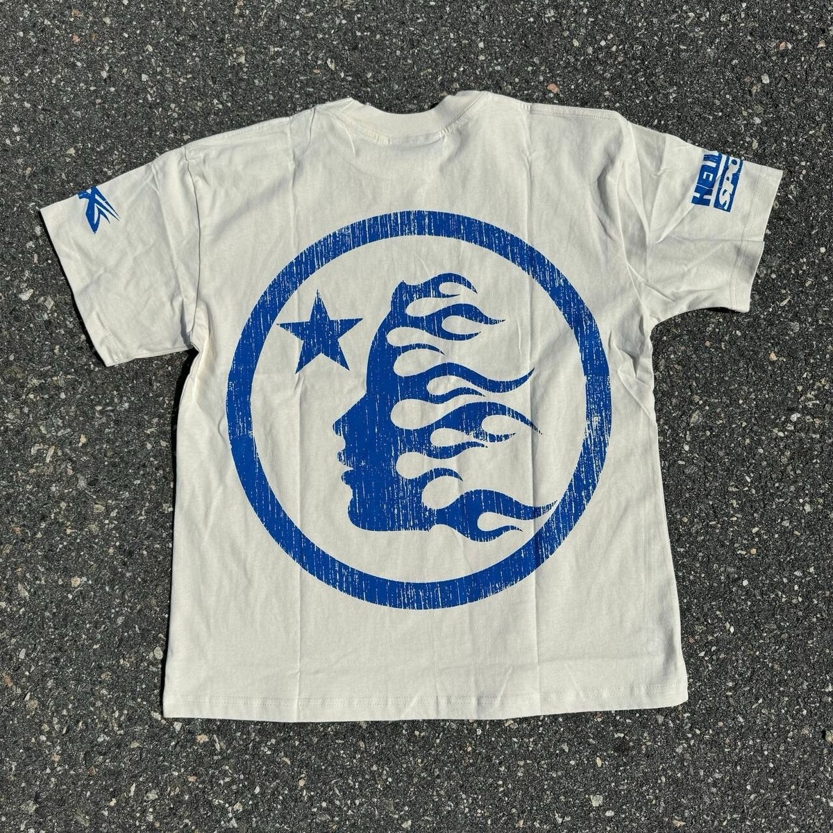 Hellstar Beat Us! T-shirt White/Blue | eBay