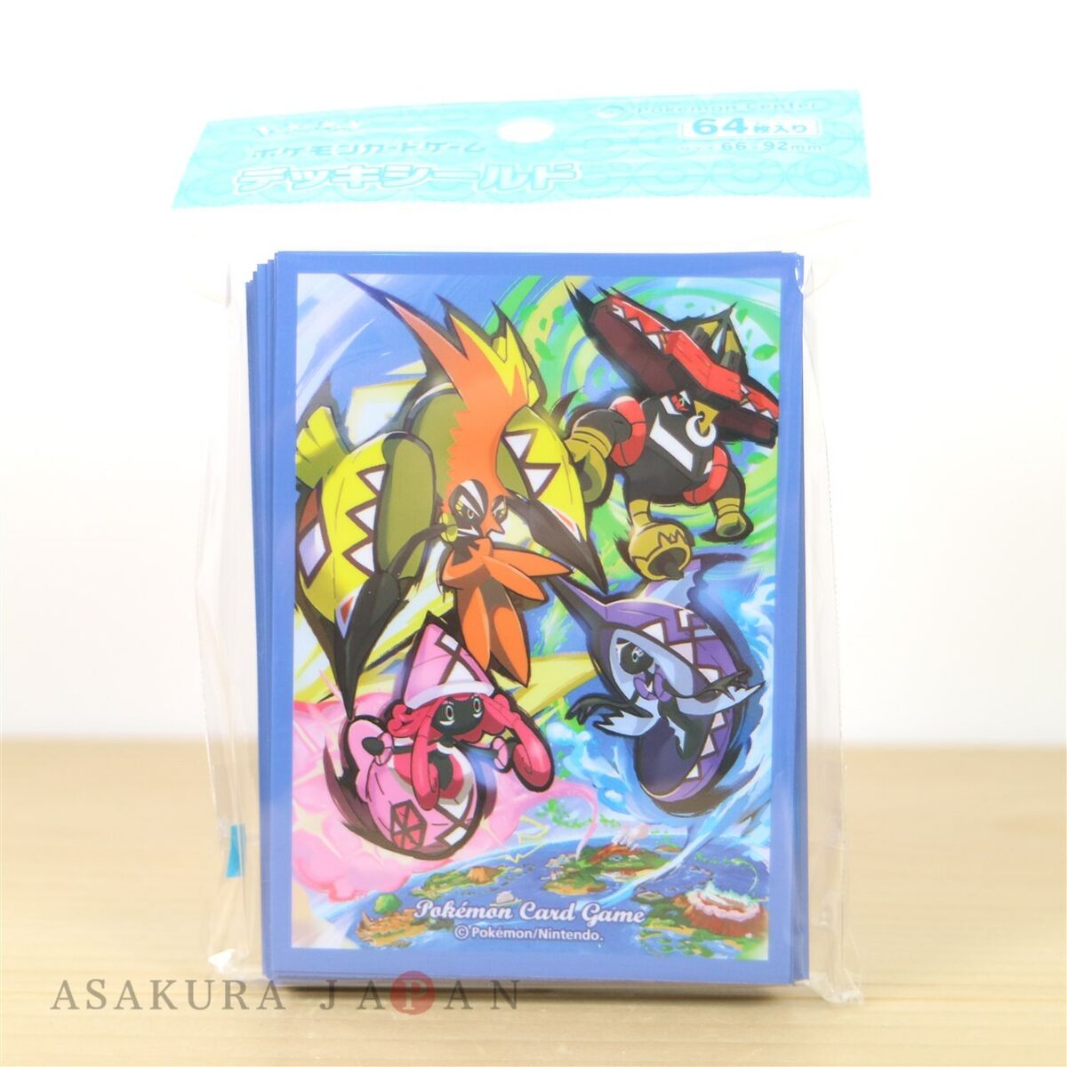 Pokemon Center Original Card Game Sleeve Alola Guardian deities 64 sleeves