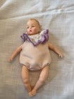 Madame Alexander Little Genius Vinyl Doll  7” Tagged  Purple/White Romper  HTF — photo 3