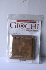 I cubi magici, Giochi d'ingegno Fabbri, rompicapo in legno, nella confezione