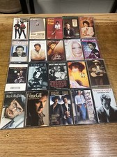 Lot of 20 country Cassette Tapes w/ Case Logic Case