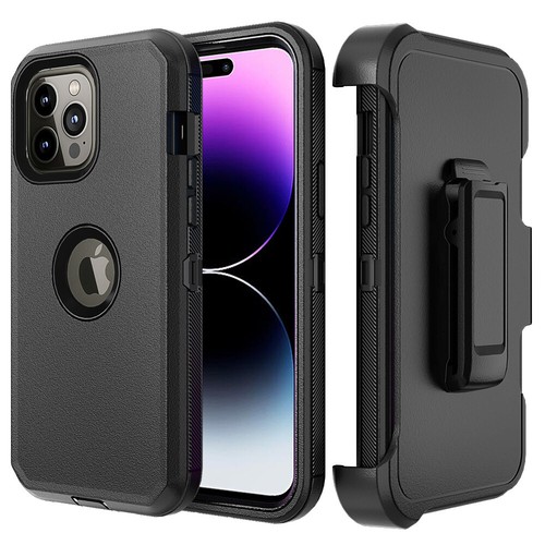 For iPhone 14 Pro/14 Plus/14 Pro Max case Hybrid Rugged+Belt Clip Fits Otterbox - Picture 3 of 32