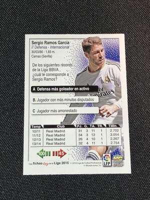 carte mundichrome 2012 sergio ramos real madrid