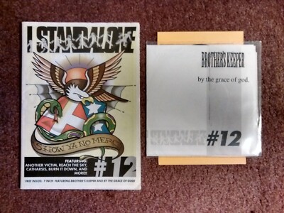 I STAND ALONE #12 punk/hardcore fanzine with BROTHER'S KEEPER/GRACE OF GOD  7''