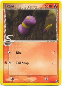 Pokemon EX Dragon Frontiers - Ekans Card 47/101