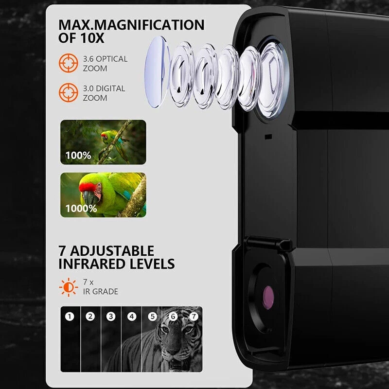Digital Night Vision Goggles Night Vision Binoculars for Camping and Hunting - Image 4 of 4