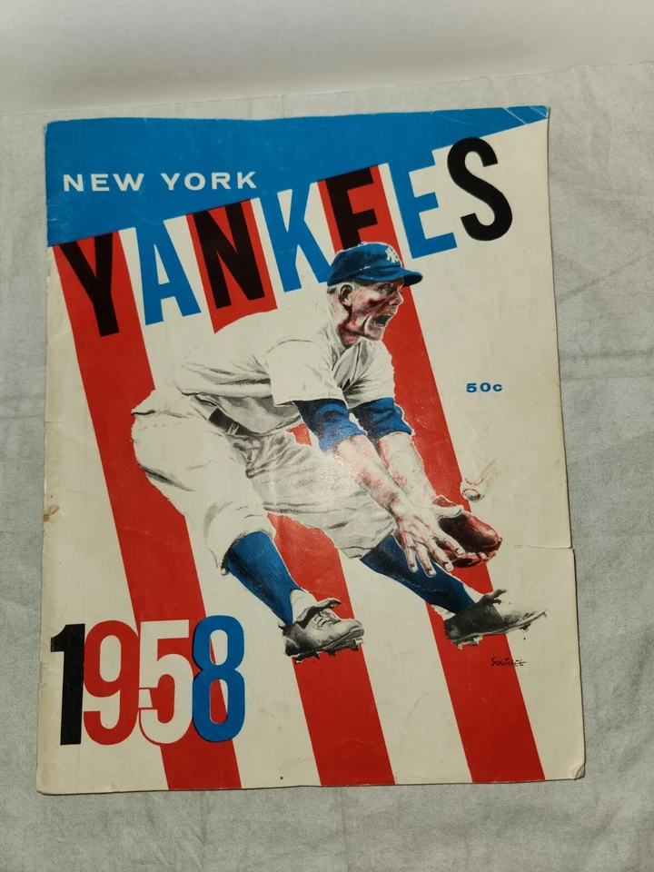 Lot of 7 Baseball, Sports Magazines Yearbooks, 1950s, 1960s, Yankees, Cardinals+ - Image 2 of 4