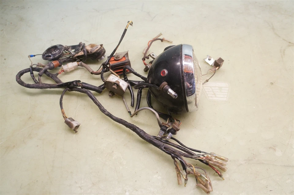  Honda Cl175 Cl 175 Scrambler 1972 *2560 arnés de cableado faro etc... Foto 3 de 4