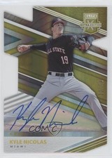 2020 Panini Elite Extra Edition 22/24 Kyle Nicolas #61 Auto 02d2