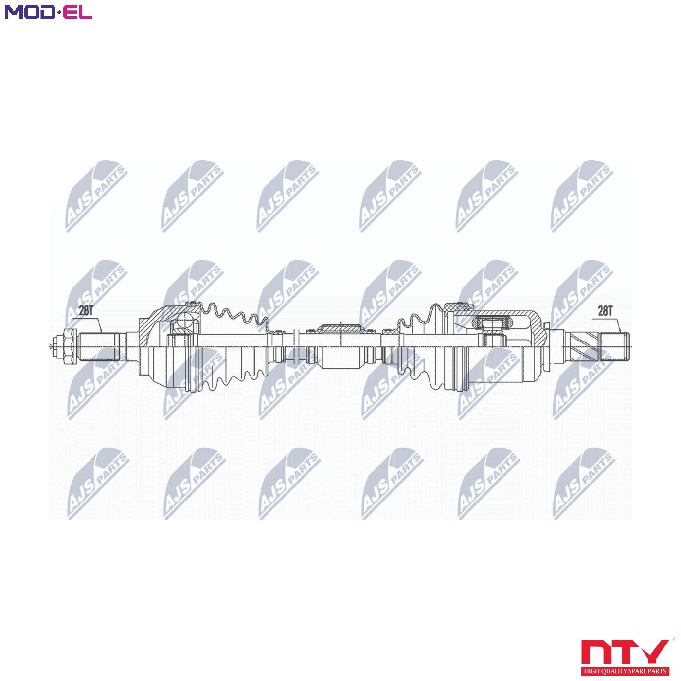 N.T.Y. NPW-MZ-060.NTY Drive Shaft for MAZDA - Image 10