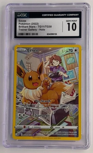 Eevee TG11/TG30 - BRILLIANT STARS - CGC 10- Pokémon Card TCG
