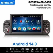 64GB 8 Core Android 14 DAB+ Autoradio CarPlay Navigatore Wifi USB Fiat Panda MK3