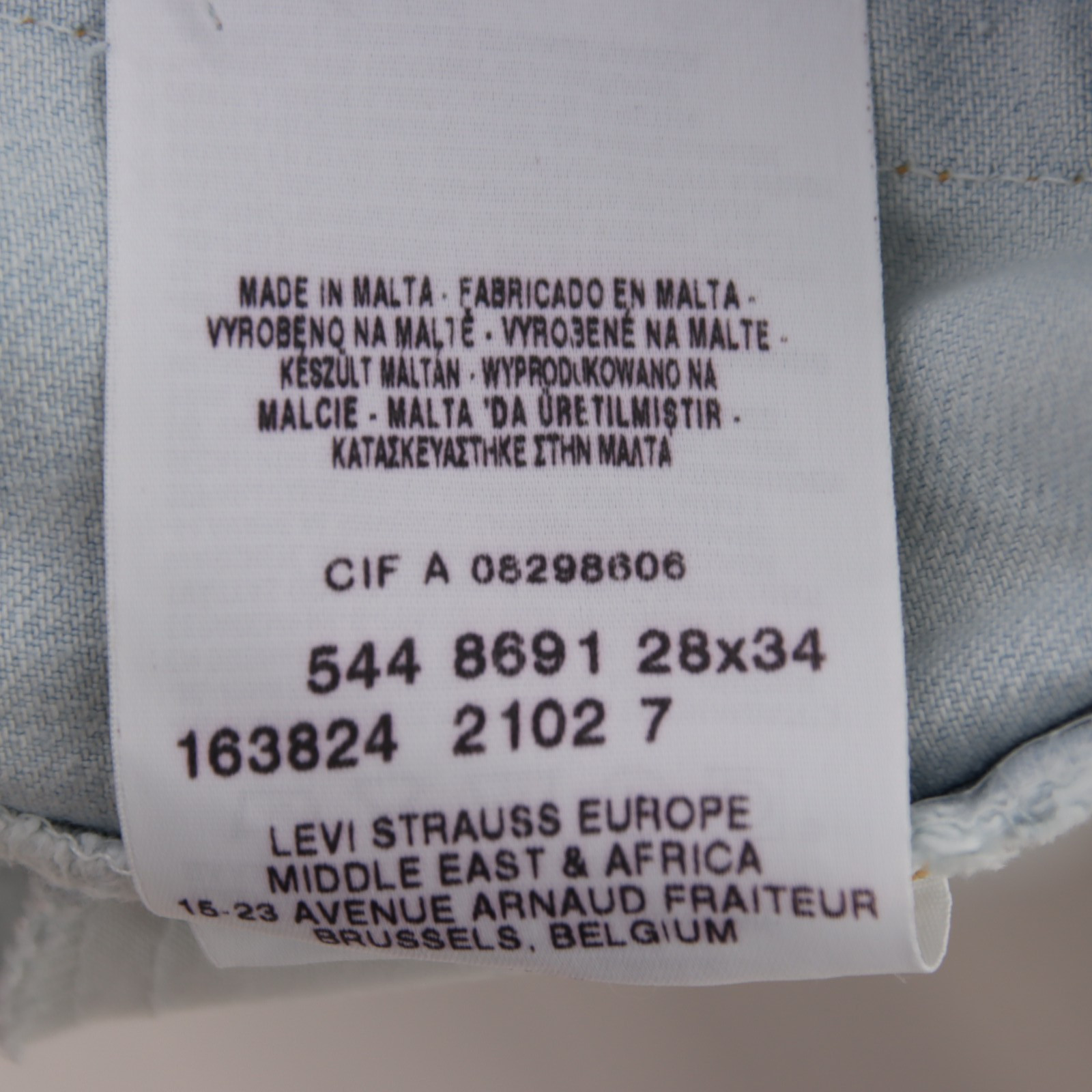 Levi's 544 Flare Bootcut W28 L34 (Cod.J574) Jeans Vintage Used Denim Levis image 10