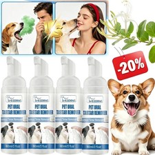 6PCS Pet Dental Tartar Remover Spray, Dog Cat Foam Teeth Clean Breath Freshener