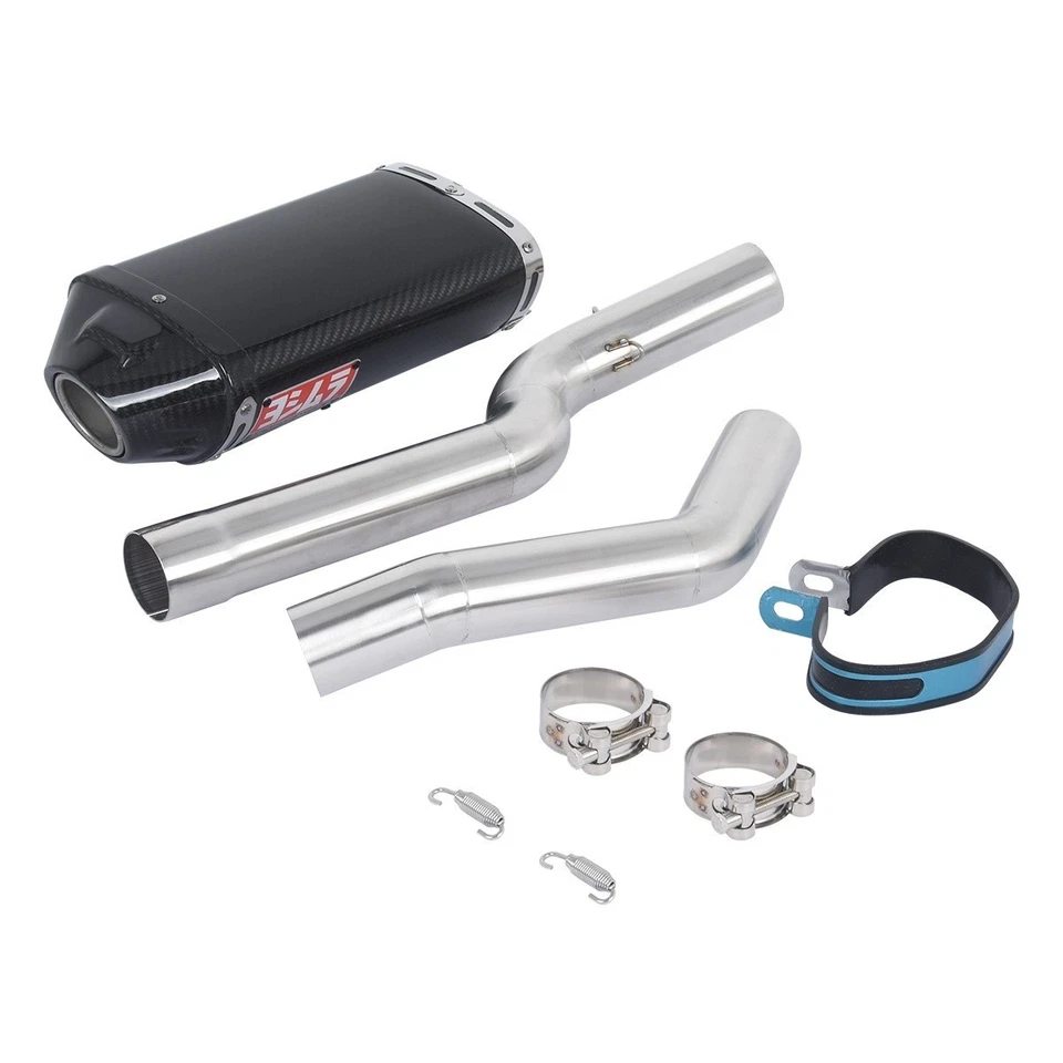 For Honda CBR1000RR 2004-2007 Slip On Exhaust Carbon Fiber Link Pipe System — 第 2/4 张图片