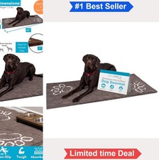 Chenille Dog Doormat 60x30 Inch Microfiber Absorbent Non Skid Machine Washable