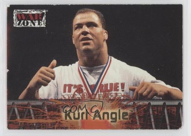 2001 Fleer WWF Raw is War Kurt Angle #59 Rookie RC HOF z5o