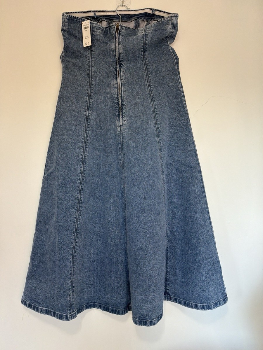 abercrombie mila denim dress Women's The A&F Mila Strapless Denim Mini Dress | Women's Clearance