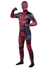 Deadpool Adult Zentai Suit Halloween Costume, Official Full Body Printed...