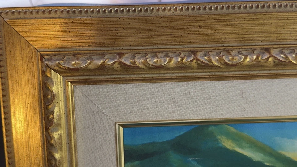 Beautiful Hand Painted Giclee.  by L Confident!  W/ Layered Frame  - Image 3 of 4