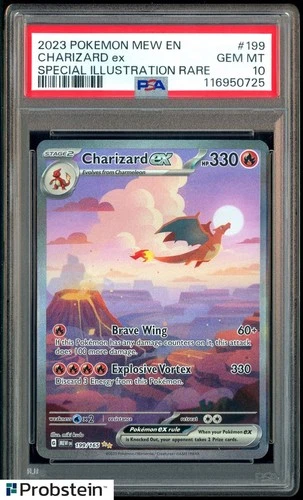 2023 Pokemon MEW EN #199 Charizard ex Special Illustration Rare PSA 10 GEM MINT