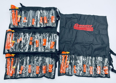Lot of 4 Sets Cementex 13pc IR14-LC Insulated Ratchet Socket Set 1/4'' 5mm-14mm