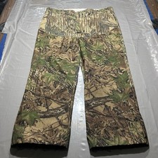 Vintage Rattlers Brand Brush Pants Real tree Mens Size 46x31 Camo Hunting USA